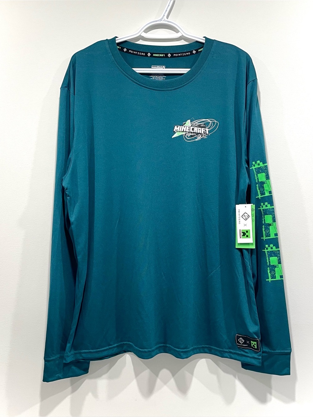 NEW Point Zero x Minecraft Long Sleeve Shirt (size XL)